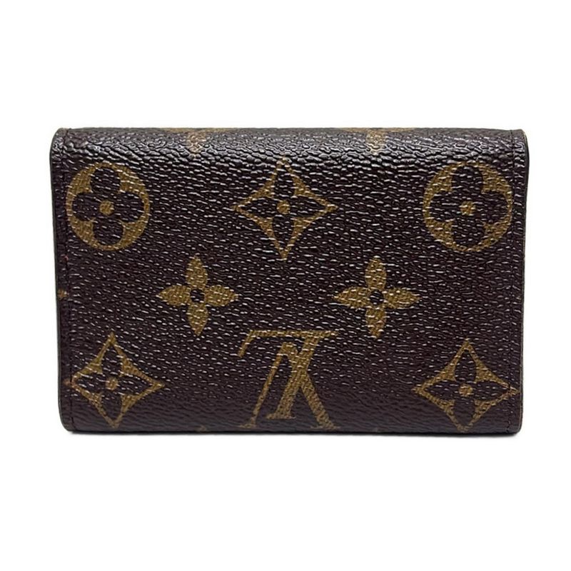 Louis Vuitton Key Case Monogram Multicles 6 M60701 Fuchsia Initial Engraved