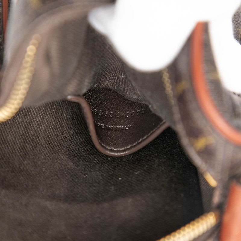 Saint Laurent YSL Monogram Brown PVC Leather Women's