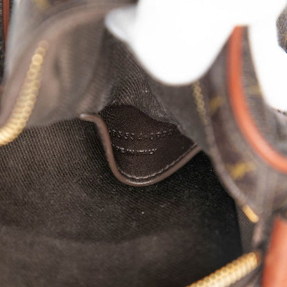 Saint Laurent YSL Monogram Brown PVC Leather Women's