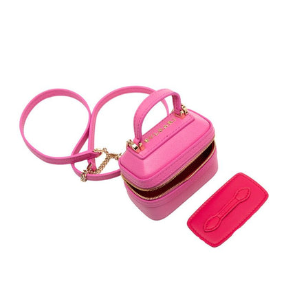 Bvlgari Serpenti Mini Jewelry Box Shoulder Bag Pouch Pink Leather Ladies Bvlgari