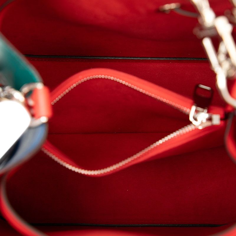 Louis Vuitton Epi Neo Noe Handbag Shoulder Bag 2way M55395 Blue Green Red