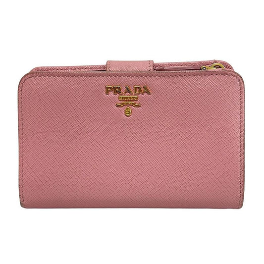 Prada Bifold Wallet - Light Pink L-Shaped Zipper Leather