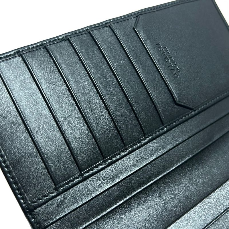 Bvlgari Long Wallet - Black Leather