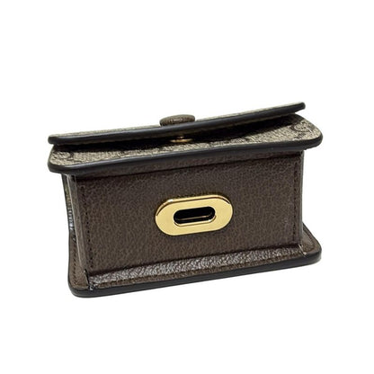 Gucci Accessory Case GG Plus/gg Supreme 692957 Beige X Dark Brown GG Etiquette