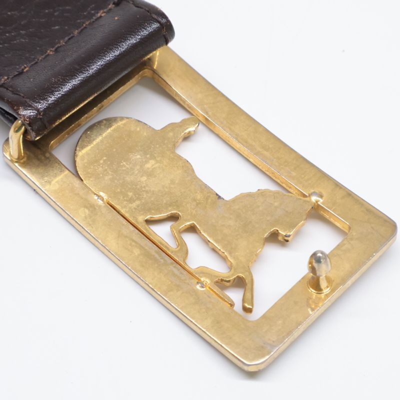 Celine Carriage Gold Buckle Leather 90 36