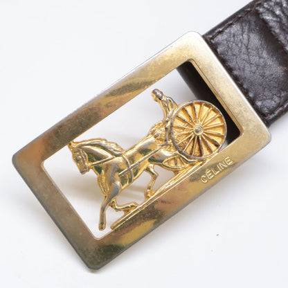 Celine Carriage Gold Buckle Leather 90 36