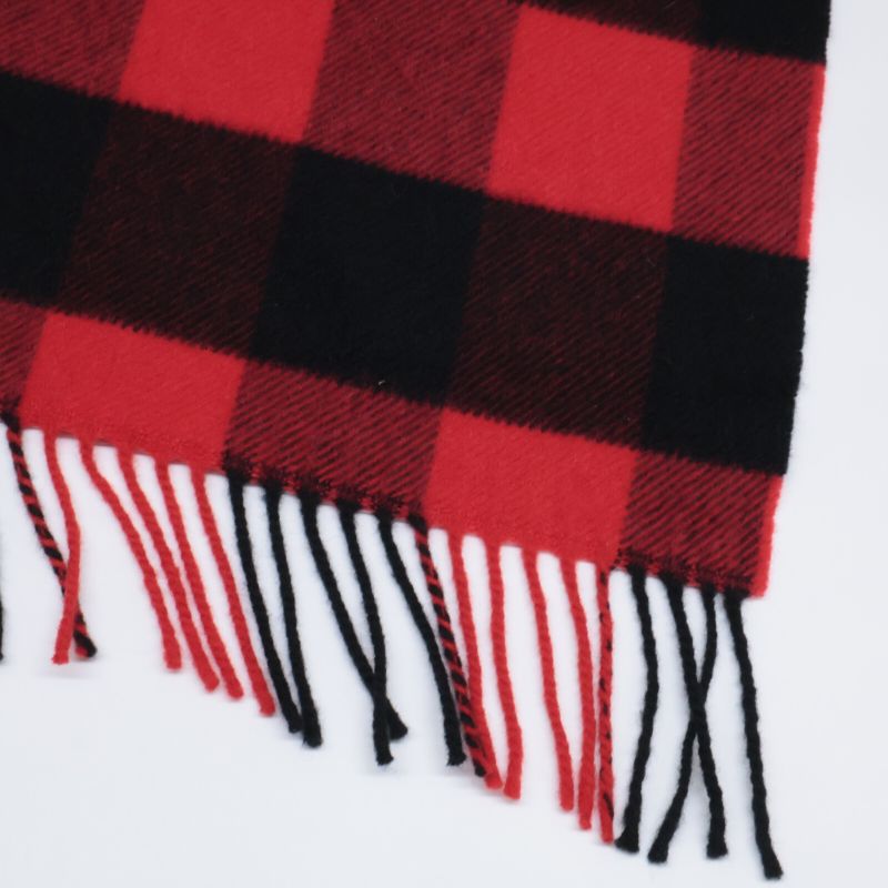 Balenciaga [buy It Now Domestic 508027 Logo Embroidery Block Check Cashmere