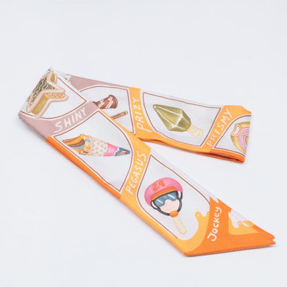 Hermes Funny Ice Cream Funny Ice Cream Silk Twilly
