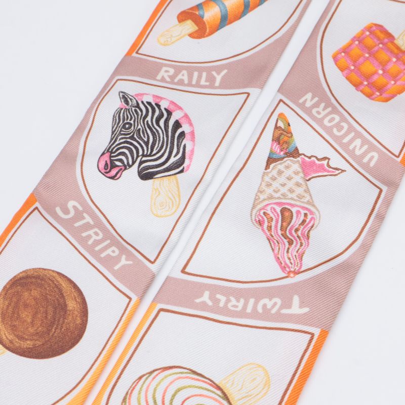 Hermes Funny Ice Cream Funny Ice Cream Silk Twilly