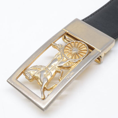 Celine 11598 Carriage Buckle Reversible Leather
