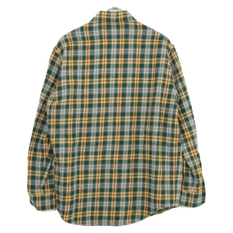 Celine Green Check Pattern Lumberjack Loose Shirt 36
