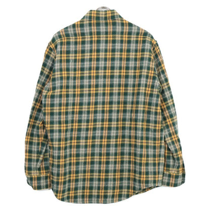 Celine Green Check Pattern Lumberjack Loose Shirt 36