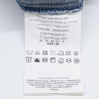 Versace Jeans Versace Jeans 71hal56i Indigo Gold Button Short Sleeve Denim