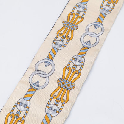 Hermes [similar] 063853s 06 Harnais En Rosace Harness Rose Window Silk Twilly