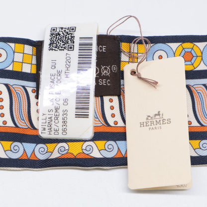 Hermes [similar] 063853s 06 Harnais En Rosace Harness Rose Window Silk Twilly