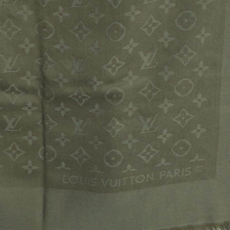Louis Vuitton M75698 Shawl/monogram Silk Wool Fringe
