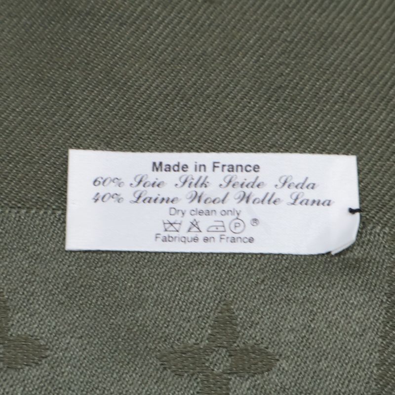 Louis Vuitton M75698 Shawl/monogram Silk Wool Fringe