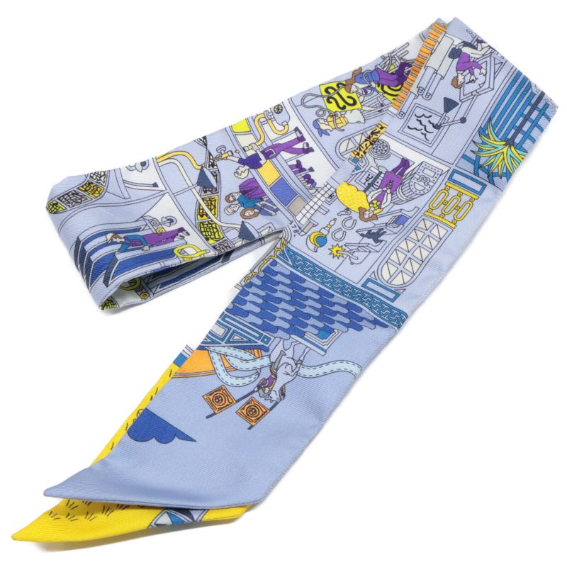 Hermes []la Maison Des Carres Silk Twilly