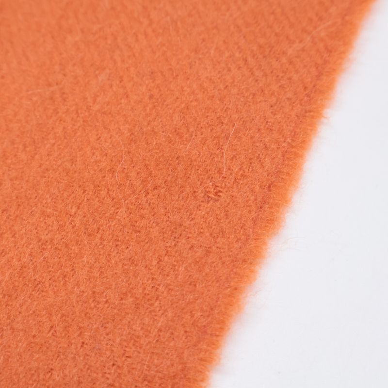 Hermes Logo Embroidery Cashmere Fringe