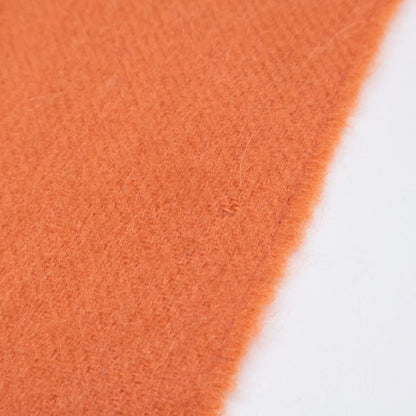 Hermes Logo Embroidery Cashmere Fringe