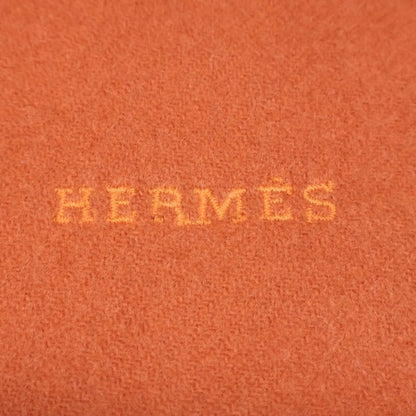 Hermes Logo Embroidery Cashmere Fringe