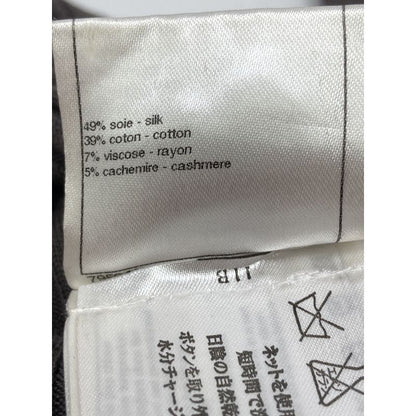 Chanel P40753k03011 Brown Silk Cotton Cashmere Blend Cardigan 38