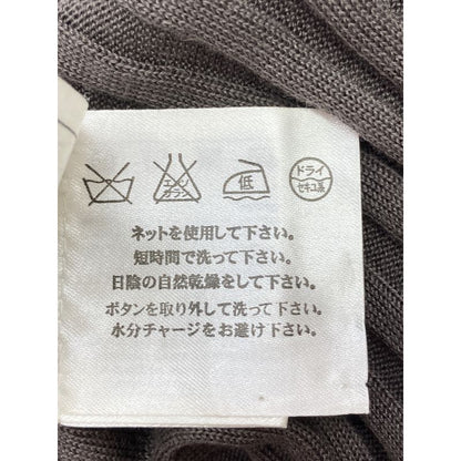 Chanel P40753k03011 Brown Silk Cotton Cashmere Blend Cardigan 38