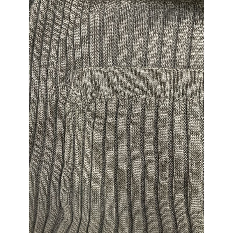 Chanel P40753k03011 Brown Silk Cotton Cashmere Blend Cardigan 38