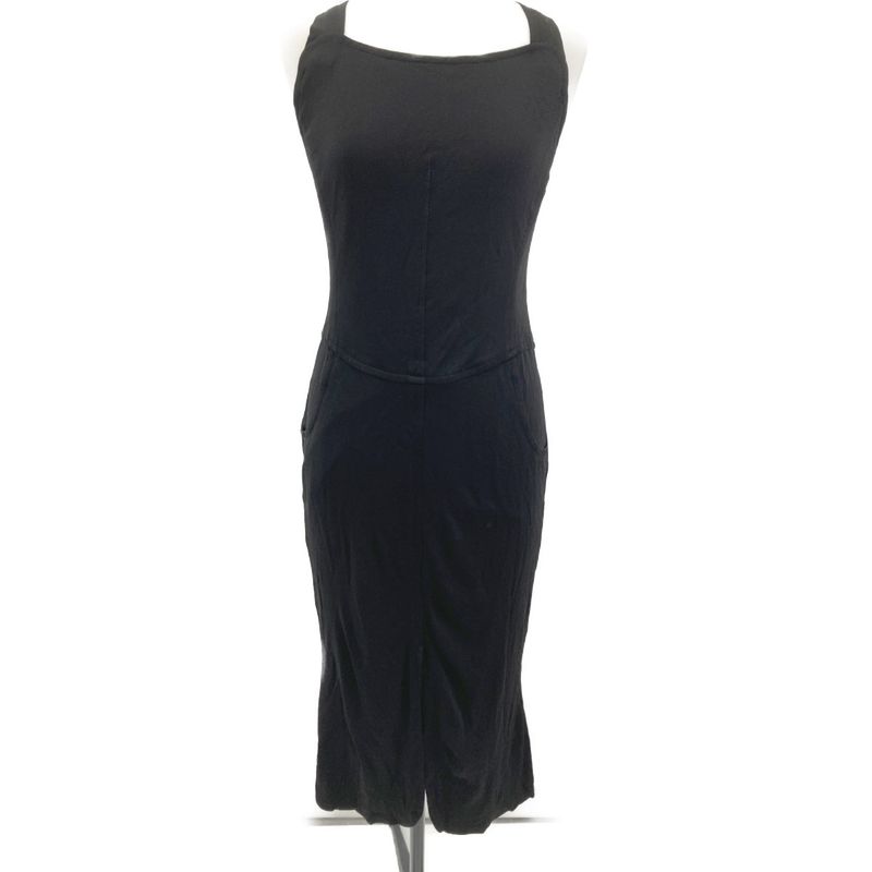 Chanel 98C P10142v06196 Black Nylon Salopettes 38