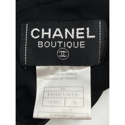 Chanel 98C P10142v06196 Black Nylon Salopettes 38