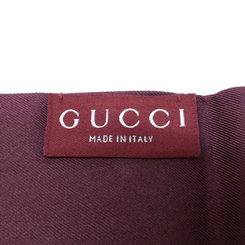 Gucci [domestic 848291 3g001 6172 Yuko Higuchi Silk Neck Bow 5 2x120cm (47.24in)