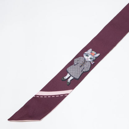 Gucci [domestic 848291 3g001 6172 Yuko Higuchi Silk Neck Bow 5 2x120cm (47.24in)