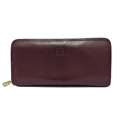 Loewe Long Wallet - Dark Brown Round Zipper Leather