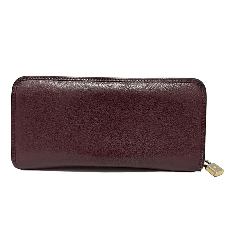 Loewe Long Wallet - Dark Brown Round Zipper Leather