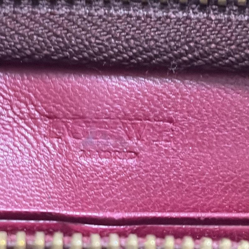 Loewe Long Wallet - Dark Brown Round Zipper Leather