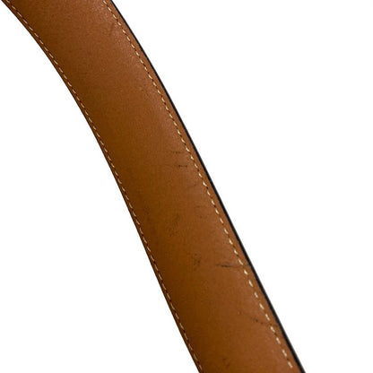 Celine Belt - Dark Brown X Silver Leather