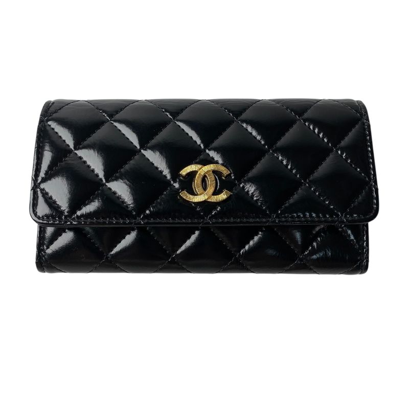 Chanel Ladies Matelasse Ap4261 Long Wallet Coco Mark