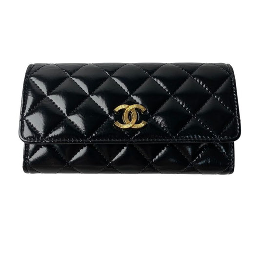 Chanel Ladies Matelasse Ap4261 Long Wallet Coco Mark