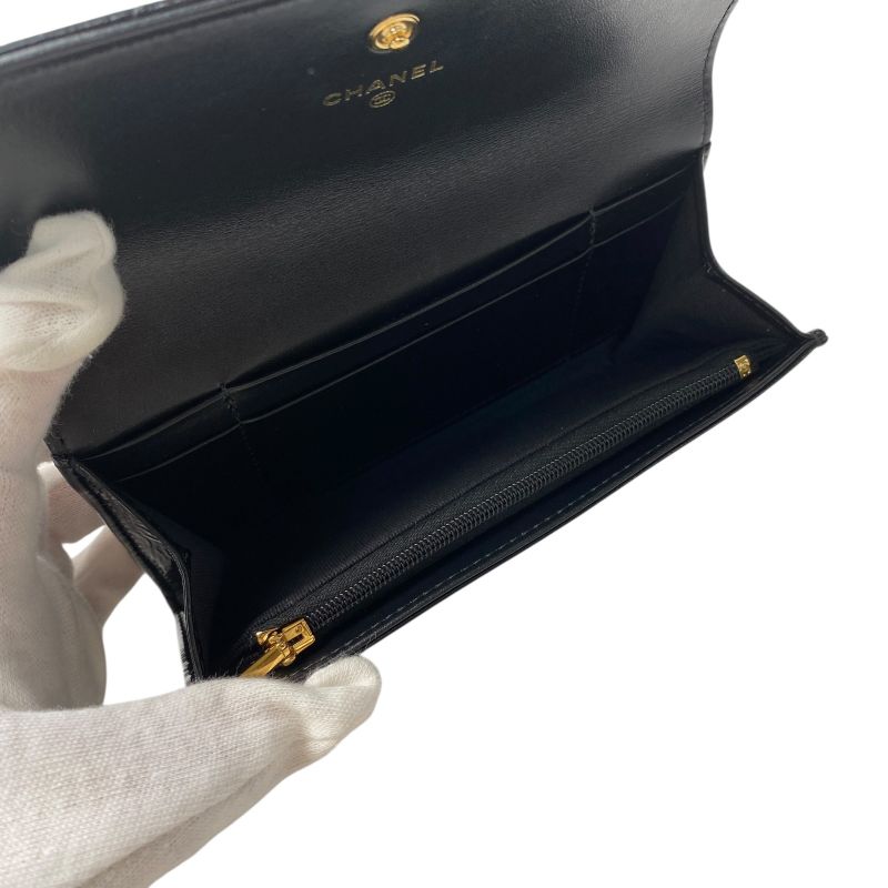 Chanel Ladies Matelasse Ap4261 Long Wallet Coco Mark