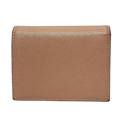 Prada Bifold Wallet - Pink Beige Leather
