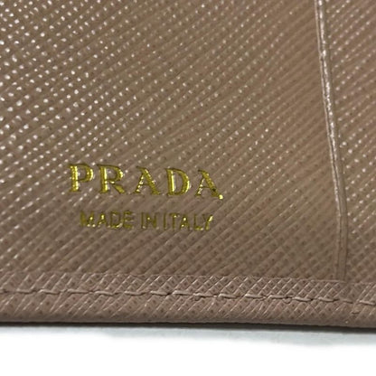 Prada Bifold Wallet - Pink Beige Leather