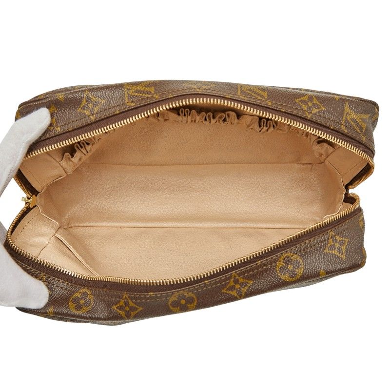 Louis Vuitton Monogram Trousse Toilette 28 Second Bag Clutch Bag M47522 Brown