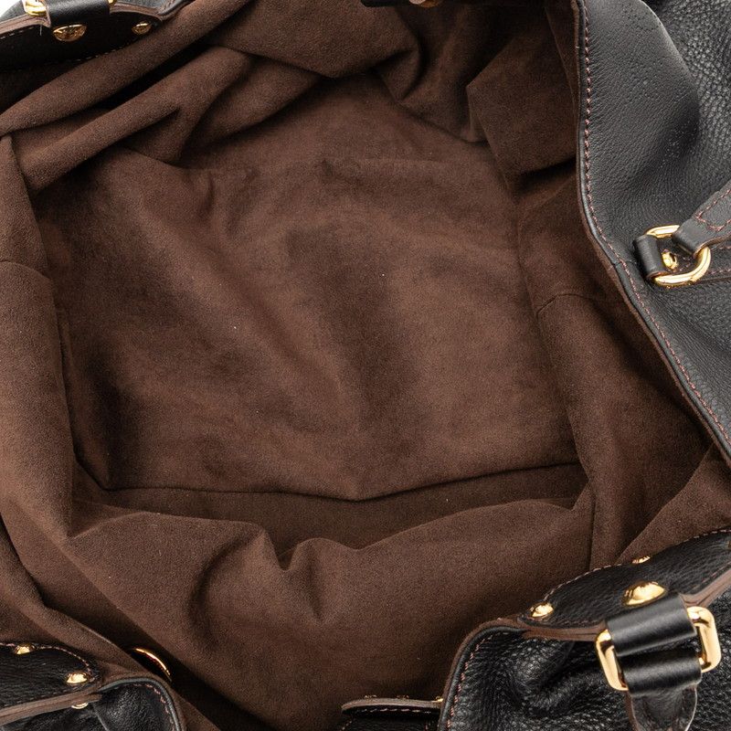 Louis Vuitton Monogram Mahina L M95765 Noir Black Leather Women's Louis Vuitton