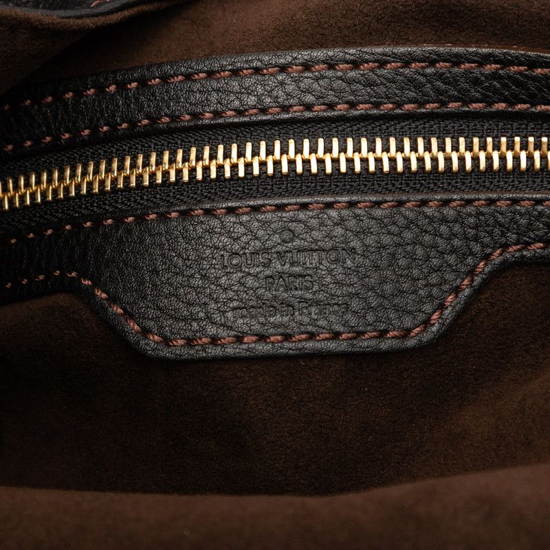 Louis Vuitton Monogram Mahina L M95765 Noir Black Leather Women's Louis Vuitton