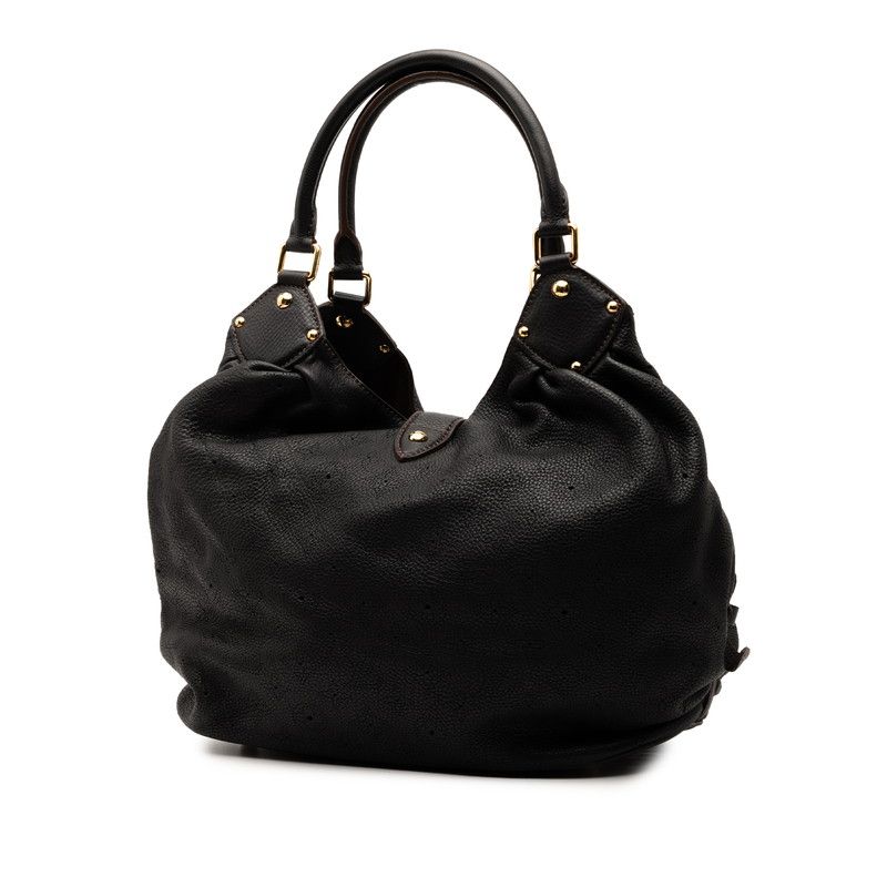 Louis Vuitton Monogram Mahina L M95765 Noir Black Leather Women's Louis Vuitton