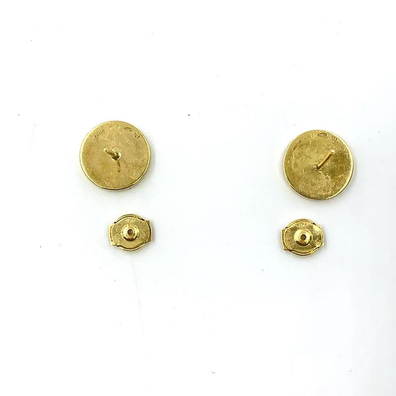 Bvlgari Pave 18k Yellow Gold Yellow Gold Earrings