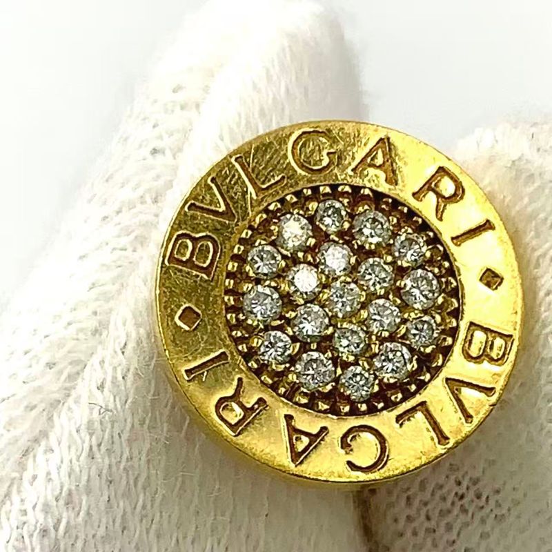 Bvlgari Pave 18k Yellow Gold Yellow Gold Earrings
