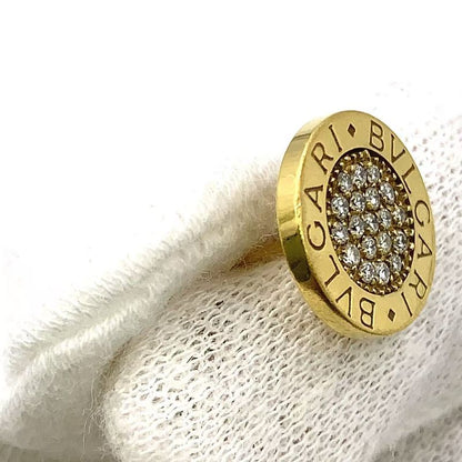 Bvlgari Pave 18k Yellow Gold Yellow Gold Earrings