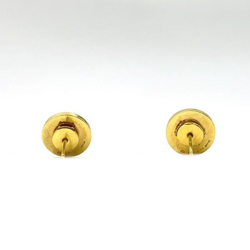 Bvlgari Pave 18k Yellow Gold Yellow Gold Earrings