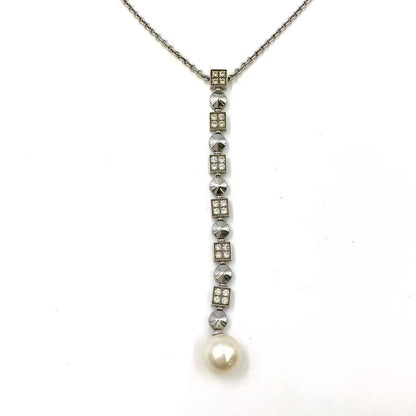 Bvlgari Lucia Pearl Diamond 18k White Gold White Gold Necklace